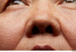 Face Mouth Nose Cheek Skin Woman Asian Overweight Wrinkles Studio photo references